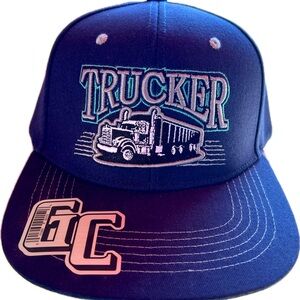 Adjustable snapback Trucker Hat, Trucker Hat For Men, Blue Trucker Hat
